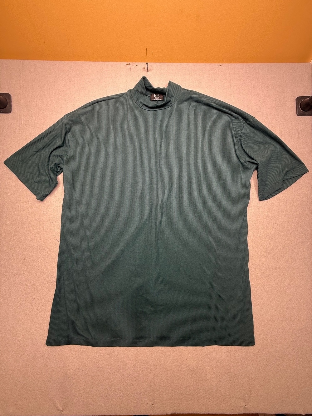 Dressed in LALA Icon Mock Neck Tunic Top Green 3XL